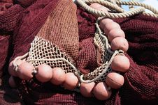 Fishing Net, Red. Royalty Free Stock Photos Fishing Net, Red. Royalty Free Stock Photos