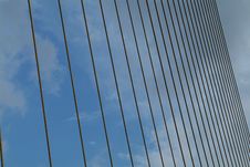Detail Of Suspension Bridge Stock Photography