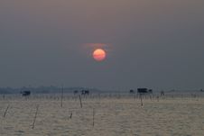 Cloudy Sunset At Gulf Of Siam Stock Photo Cloudy Sunset At Gulf Of Siam Stock Photo
