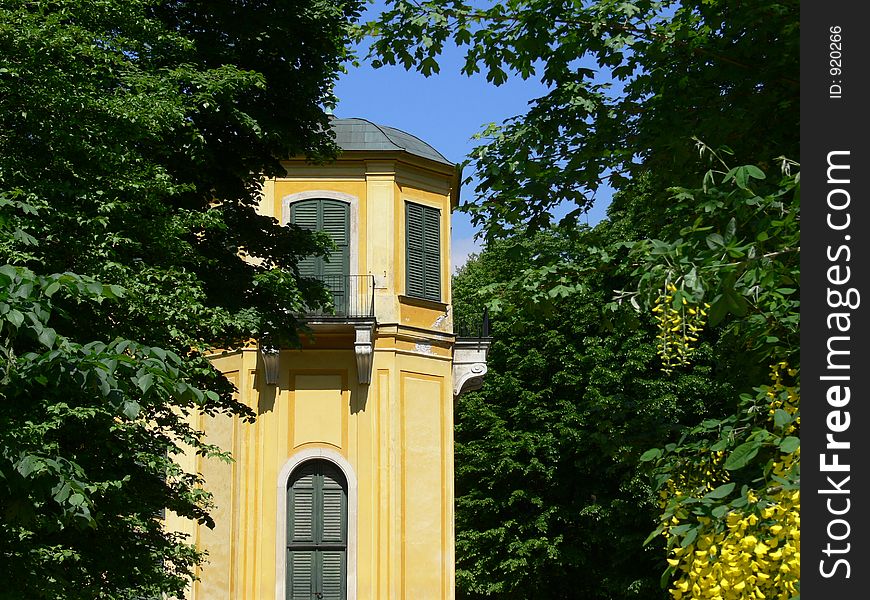 Pavilion in the garden of the Vienna castle