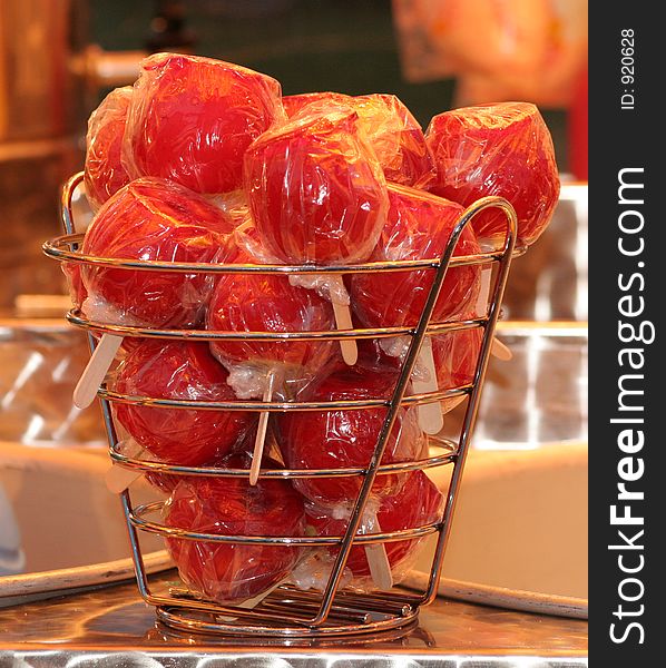 At most fun fairs there is a stand selling toffee apples which are usually delicious