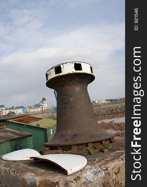 Old disused capstan. Old disused capstan