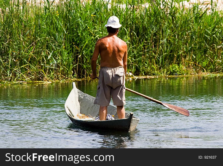 Man on boat