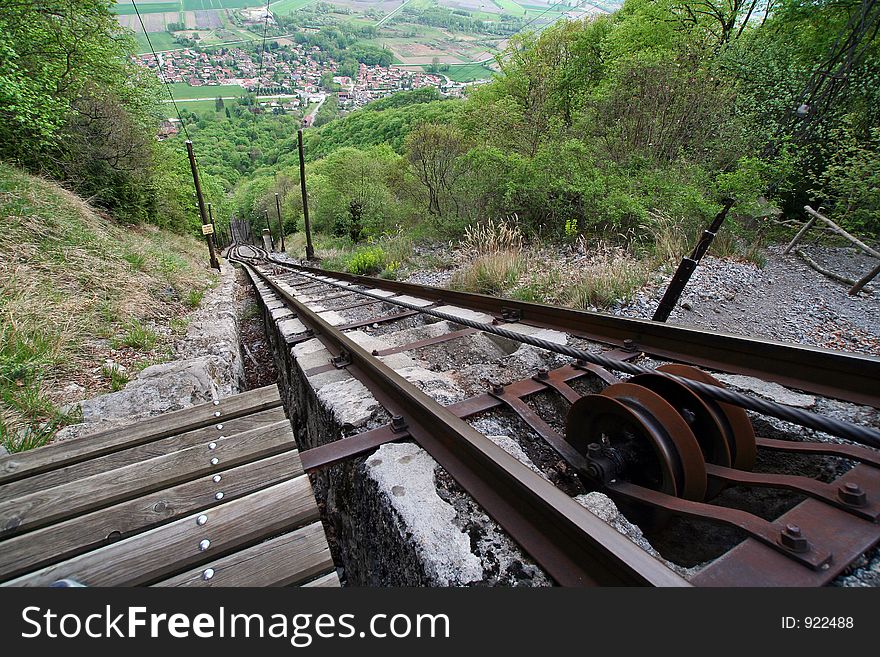 The Funiculaire of Saint-Hilaire du Touvet, the steepest raliway in Europe (93% gradient)