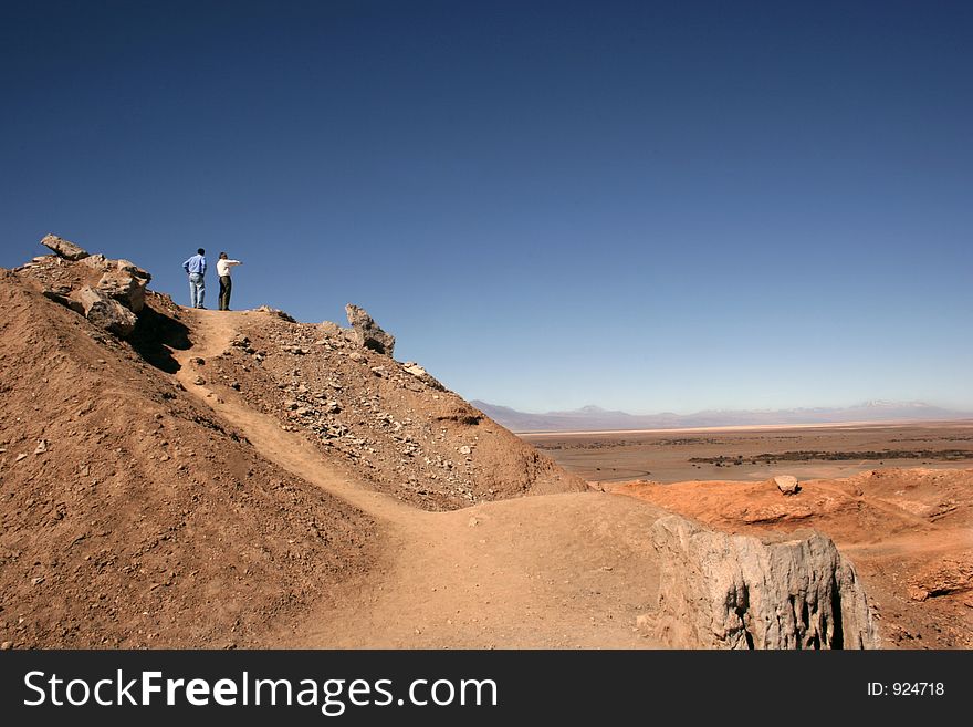 Tourists Admire Atacama Desert