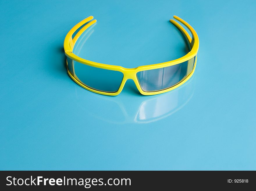 Glasses with shiny background. Glasses with shiny background