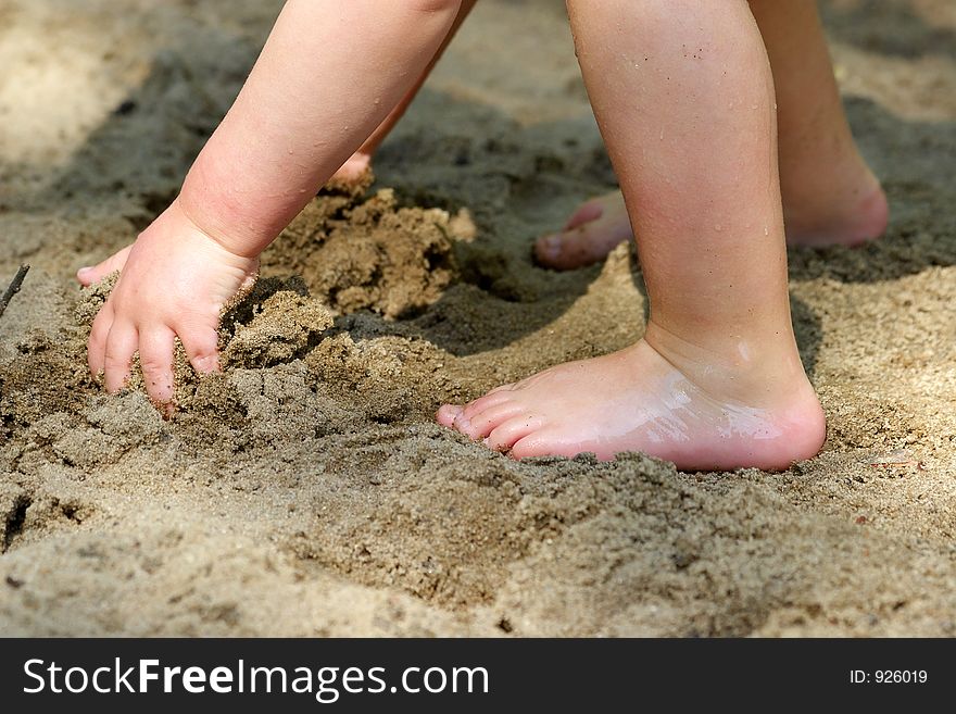 Child on the beach