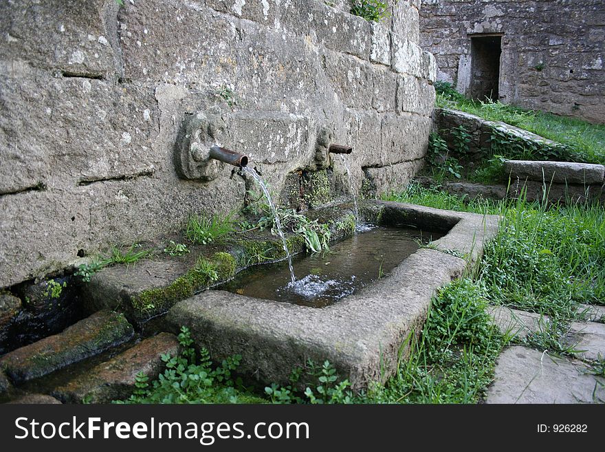 An old fountain near Valença, Portugal. An old fountain near Valença, Portugal.