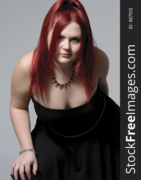 Goth Rock Red Hair Chick