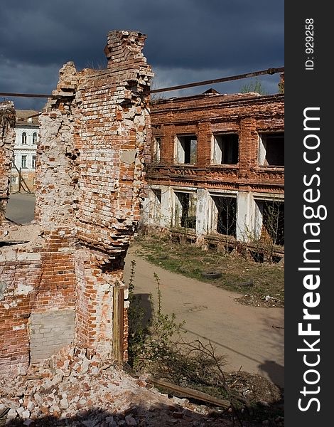 Ruins of an old buildings. Ruins of an old buildings