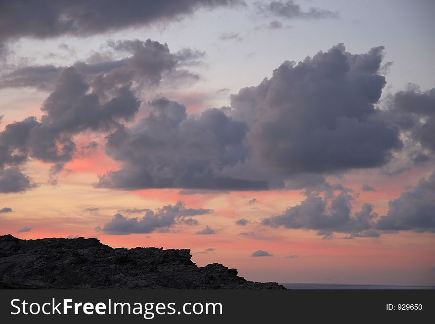 Sky at sunset, Stintino, Sardinia, Italy