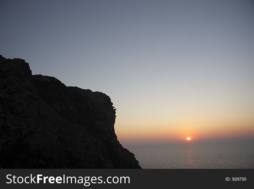Sunset from Falcone Cape, Stintino, Sardinia, Italy