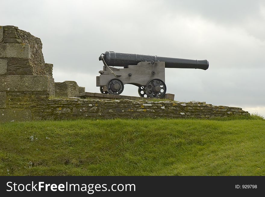Cannon in Castle of Falmouth, Cornwall, United Kingdom