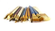 Collection Of Different Sized Paintbrushes Royalty Free Stock Image Collection Of Different Sized Paintbrushes Royalty Free Stock Image