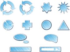 Blue Web Buttons Collection Royalty Free Stock Photo Blue Web Buttons Collection Royalty Free Stock Photo