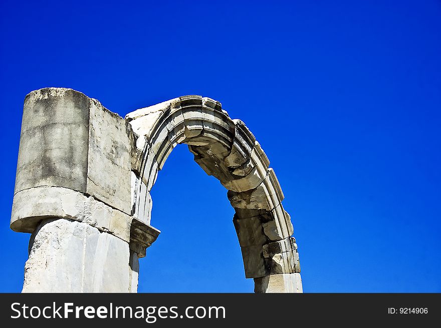 An ancient archway at Ephesus, Turkey