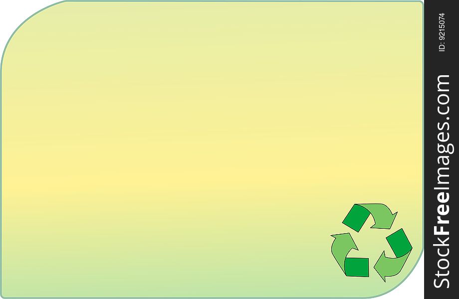 Professional recyling background make a business card. Professional recyling background make a business card