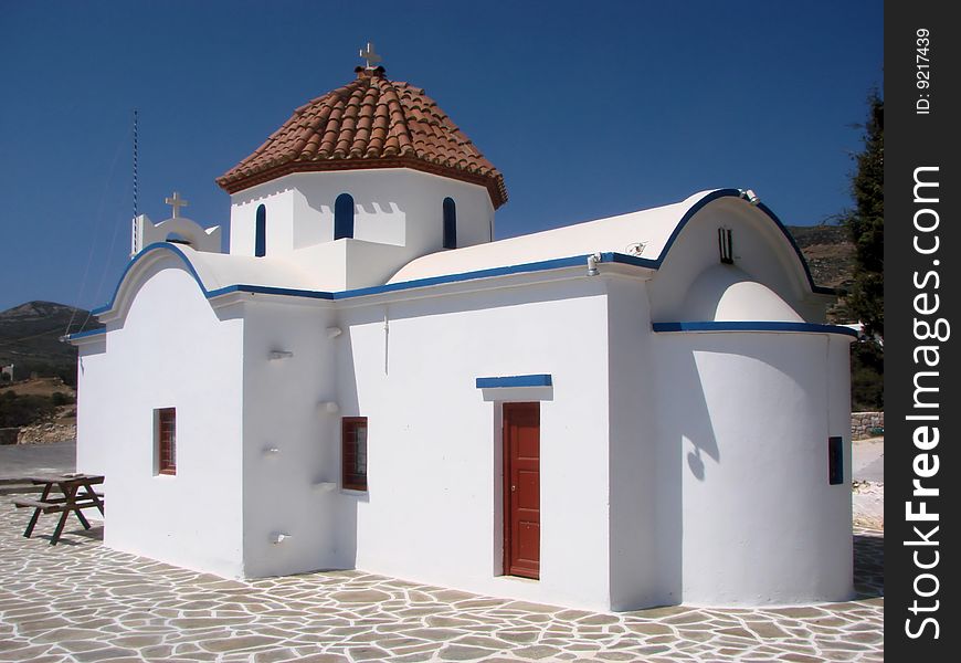 Greek orthodox church on Paros island