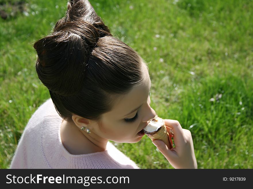 Girl With Ice-cream