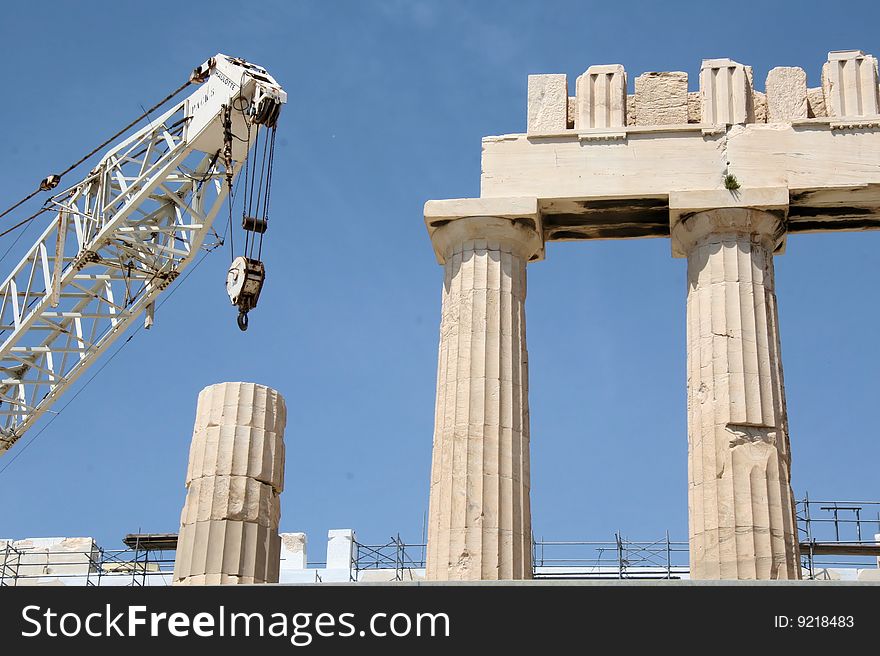 Acropolis under construction