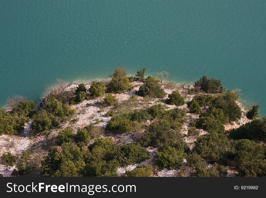 This is the Lake of Fiastra in Italy. This is the Lake of Fiastra in Italy