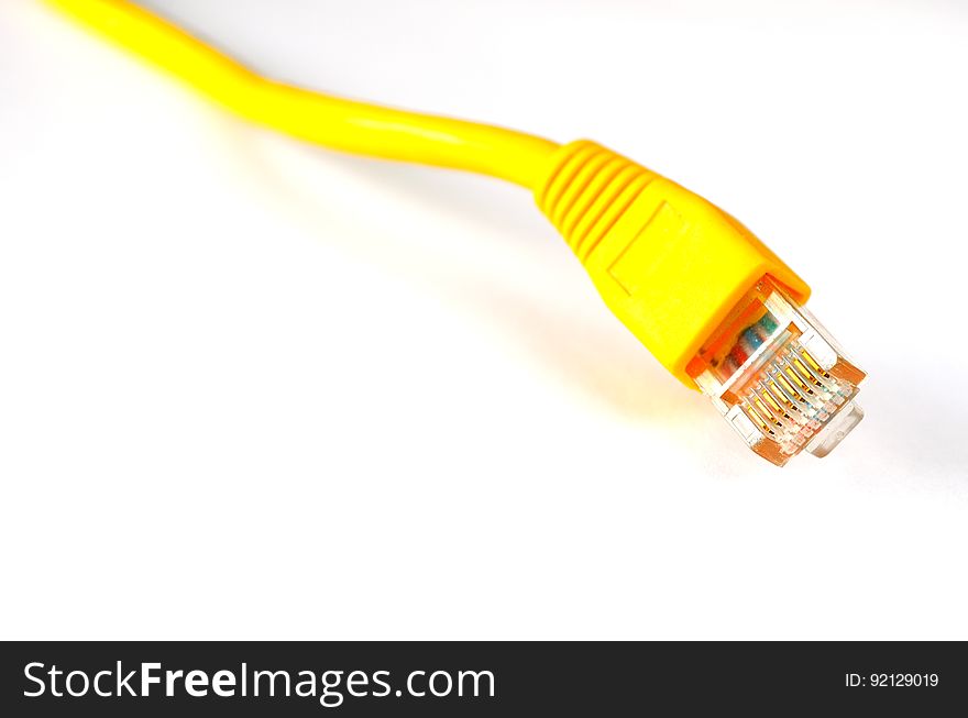 Yellow Ethernet Cable