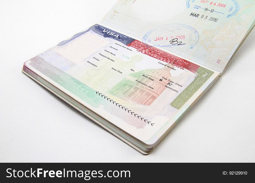 USA Visa Isolated