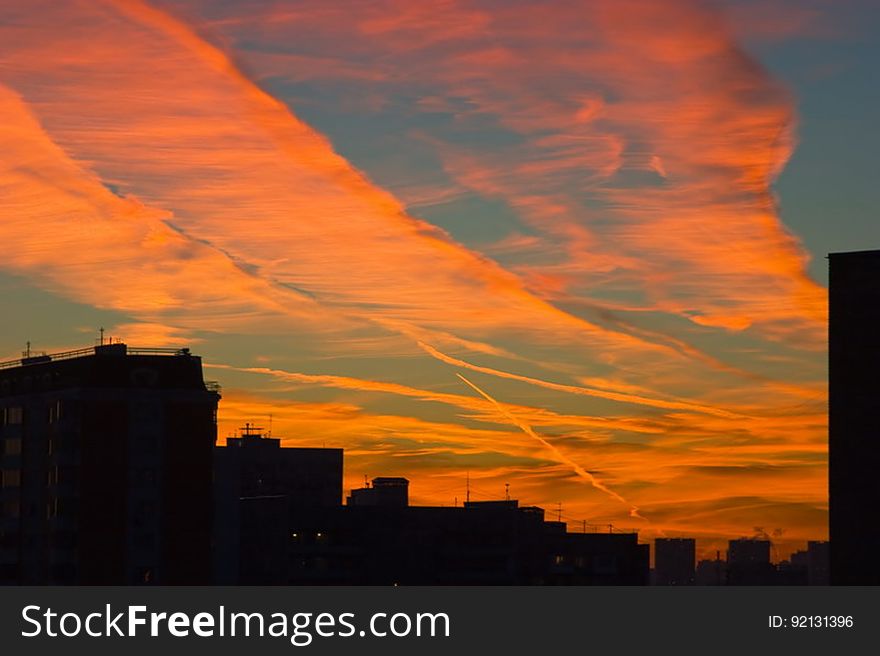 Rhythm Of Clouds Above City