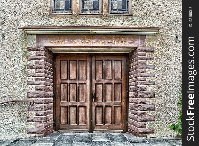 Brickwork, Door, Facade, Brick