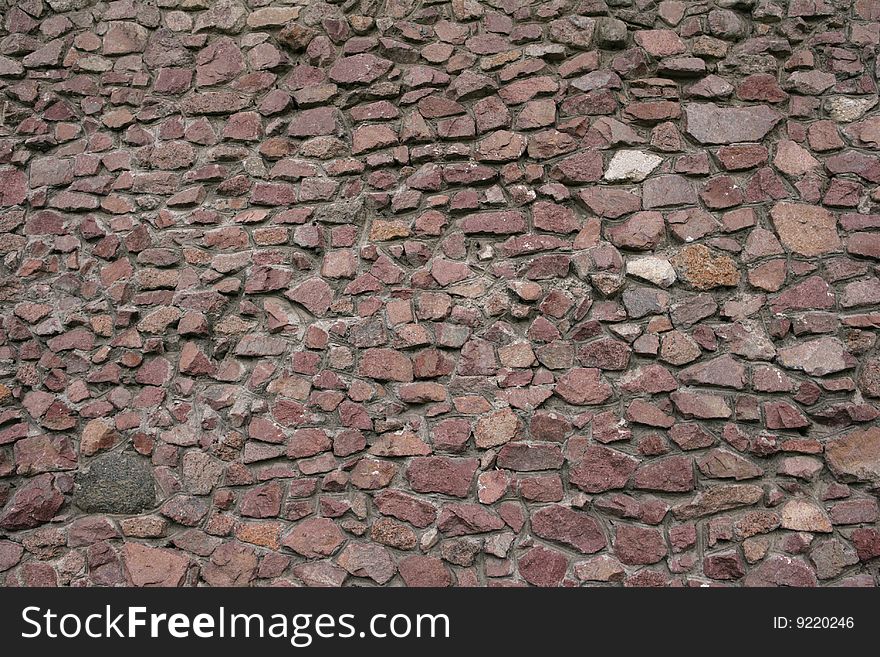 Red wall from a stone in different foreshortenings. Red wall from a stone in different foreshortenings