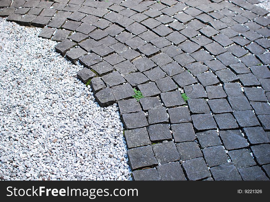 brick box sidewalk with beautiful grain