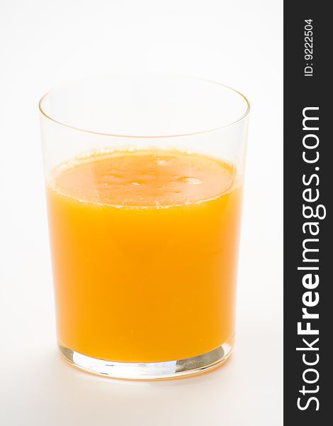 A delicious freshness orange juice isolated