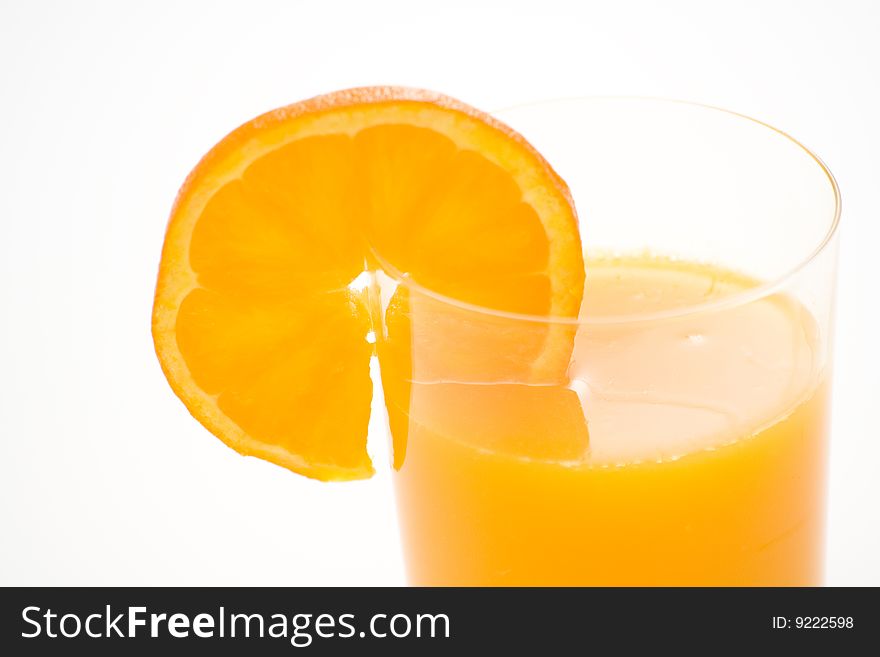 A delicious freshness orange juice