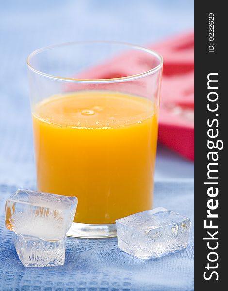 A delicious freshness orange juice isolated