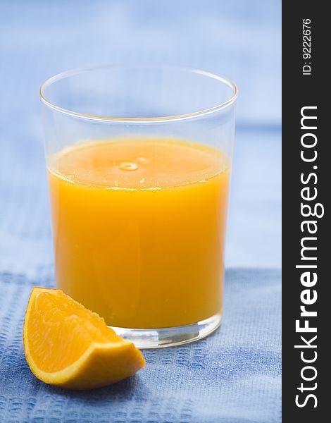 A delicious freshness orange juice isolated