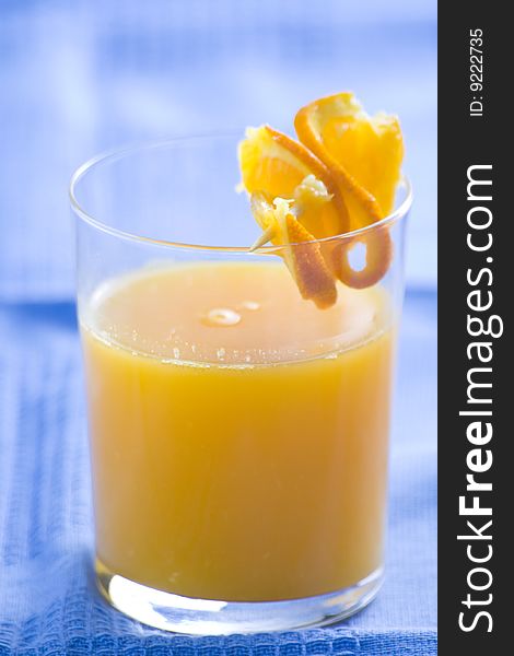 A delicious freshness orange juice isolated