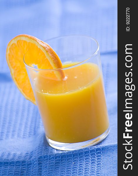 A delicious freshness orange juice