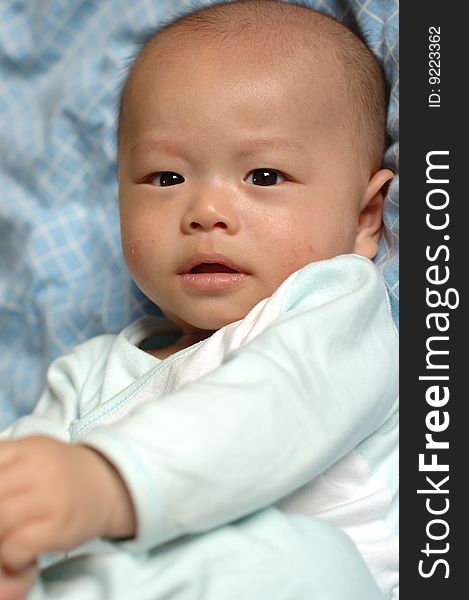 It is a cute chinese baby. he is 4 months. It is a cute chinese baby. he is 4 months.