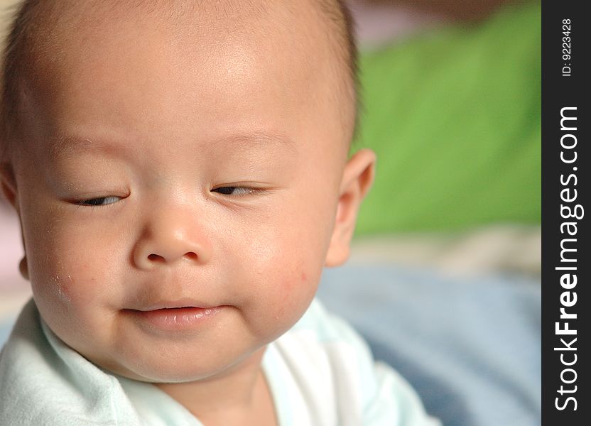 It is a cute chinese baby. he is 4 months. It is a cute chinese baby. he is 4 months.