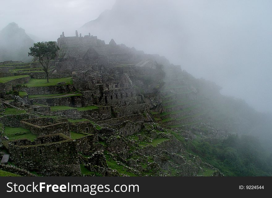 This is a more classic view of Macchu Picchu.