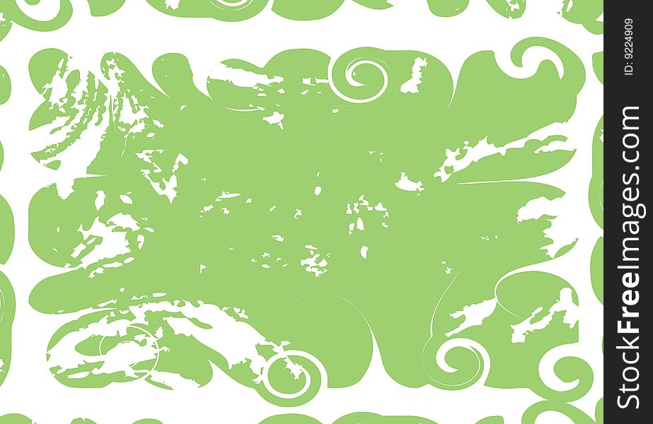 Grunge Green Decorative Background
