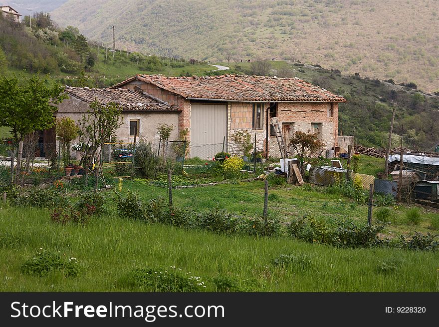 A tipical italian rural house in the country