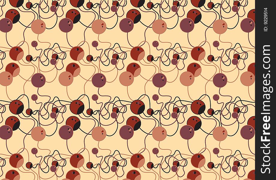 Vector illustration of Colorful beads pattern . Retro abstract funky background . Vector illustration of Colorful beads pattern . Retro abstract funky background .