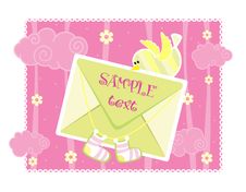 Baby Arrival Announcement Card Stock Image Baby Arrival Announcement Card Stock Image