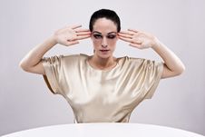 Brunette Fashion Woman Royalty Free Stock Image Brunette Fashion Woman Royalty Free Stock Image