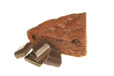 Chocolate Brownie Slice Royalty Free Stock Photo Chocolate Brownie Slice Royalty Free Stock Photo