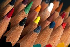 Old Color Pencils Stock Photos Old Color Pencils Stock Photos