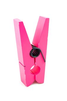 Isolated Clothes Peg On White Stock Photography Isolated Clothes Peg On White Stock Photography