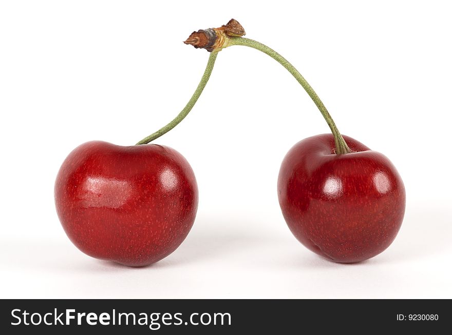 Close-up of cherry red and appetizing. Close-up of cherry red and appetizing
