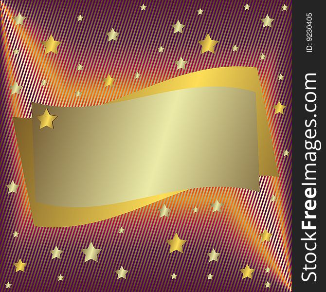 Silvery frame with stars and place for the text (vecto. Silvery frame with stars and place for the text (vecto